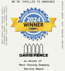 Davis Fence award badge