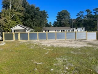 Custom Wood & Metal Fence — Brunswick County