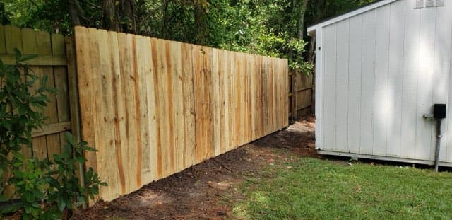 Wood Board Fence — Carolina Beach
