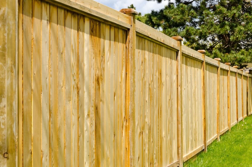 Wood fence installation in Wilmington NC